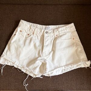 Parke 〰️ White Denim Shorts